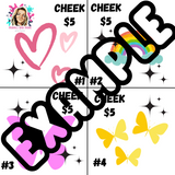 Menu Board Full Branded Face paint Canva Templates with free BONUS "Today's Special" File