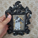 Mini Gold Leaf Pets Pet Portrait - Pet Painting - Gold Foil - New Animal 2.5x3.5